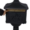 Cast Aluminum Mail Box, Postal Box, Mailbox - Black - Image 7