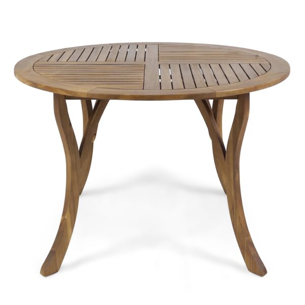 Hermosa - Outdoor Acacia Wood Table Circular Design - Teak
