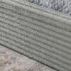 Modern Queen Size Upholstered Bed Frame With Curved Headboard, Velvet Fabric, No Box Spring Required - Gray - Image 8
