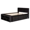 Full Bed With Bookcase Headboard, Under Bed Storage Drawers And Bed End Storage Case - Espresso - Image 13