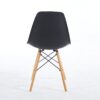 Chair, KD Leg, Plastic Seat (Set of 4) - Black - Image 4