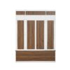 5 In 1 Entryway Bench With Coat Rack, 7 Sturdy Hooks, 2 Spacious Drawers And Adjustable Shelves, Wide Hall Tree With Metal Handles For Hallway - Brown / White - Image 23