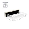 Flora - Twin Upholstered Daybed With 2 Drawers Ribbed Tufted Backrest in Lavish Modern Design - Ivory - Image 10
