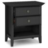 Amherst - Bedside Table - Black - Image 2