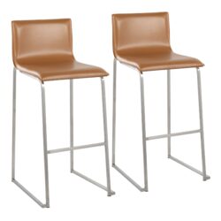 Mara - Contemporary Barstool (Set of 2) - Camel