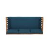 Claremont - 3 Seater Daybed Acacia Wood Water Resistant Cushions - Teak - Image 9