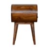 Circular Open Bedside Table - Chestnut - Image 21