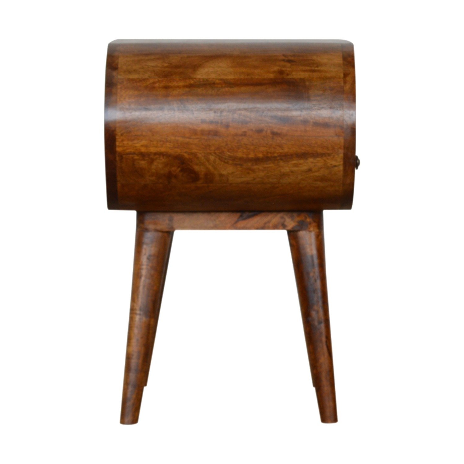 Circular Open Bedside Table - Chestnut - Image 21