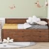 Full Size Daybed With Drawers And Shelves - Walnut - Image 10