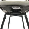 28" Bar Chair Linen Woven Bar Stool (Set of 2) Upholstered With Legs, 360 Swivel, Counter Arm Chairs With Back Footrest - Gray - Image 11