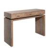 Rustic Wood Console Table With 3 Drawers Entryway Table For Hallway, Foyer, Or Office - Natural / Natural & Light Brown / Natural Wood / Natural Wood Wash / Natural / Rustic - Image 6