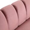 Miranda Velvet 3 Seater Sofa With Modern Glam Style And Blush Color - Blush - Image 9