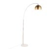 March - Contemporary Floor Lamp - Nickel / Antique Brass - Image 2