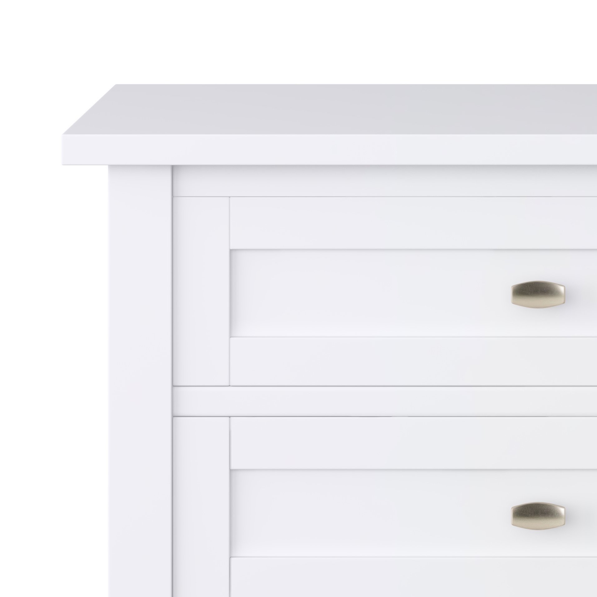 Warm Shaker - Bedside Table - White - Image 3