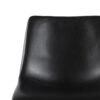 Modern Upholstered Dining Chair With Metal X Base (Set of 2) - Black - Image 3