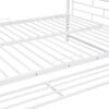 Full Over Full Bunk Bed With Shelf And Guardrails - White - Image 7