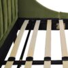 Aspen - Queen Vertical Tufted Modern Headboard Platform Bed Set - Olive Green - Image 11