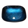 Artistic Vessel Sink With Faucet And Pop Up Drain - Blue - Image 6
