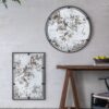 Theodor - Mirror With Industrial Design Round Mirror With Metal Frame For Wall Decor & Entryway Console Lean Against Wall - Black - Image 11