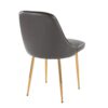 Marcel - Contemporary / Glam Dining Chair (Set of 2) - Gray - Image 4