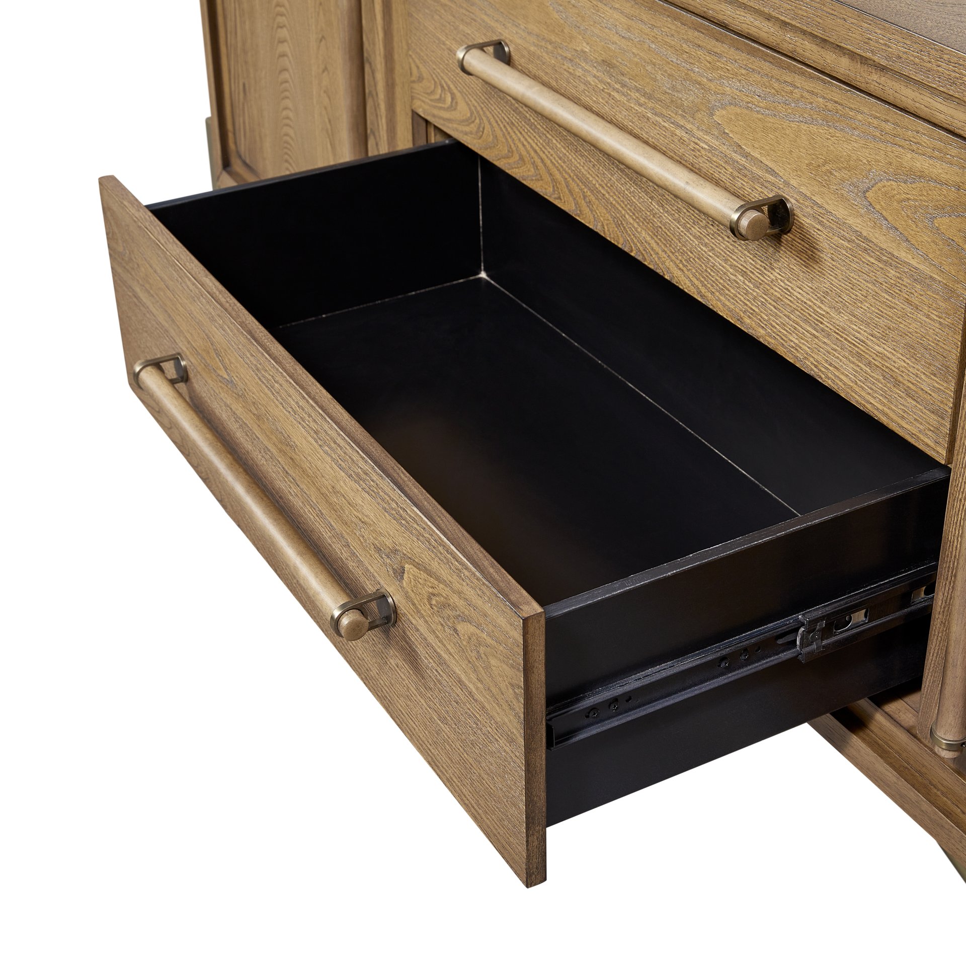 Metal Base Sideboard - Light Brown - Image 10