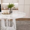 Round Dining Table For 4 - White - Image 12