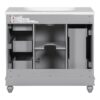 Contemporary Bathroom Vanity Cabinet, 4 Drawers & 1 Cabinet Door, Multipurpose Storage, Resin Integrated Sink, Adjustable Shelves, Solid Wood Frame With MDF - Gray - Image 15