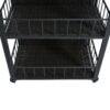 Outdoor Kitchen Island With Storage, Cooking Station, Grill Cart, Foldable Tabletop, And Bottle Opener - Dark Brown - Image 20