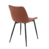 Durango - Contemporary Dining Chair (Set of 2) - Black / Cognac - Image 4