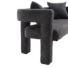 Modern Loveseat Sofa, Comfy Upholstered 2 Seater Sofa, Small Loveseat Accent Couch For Living Bedroom Leisure Areas - Carbon Black - Image 18