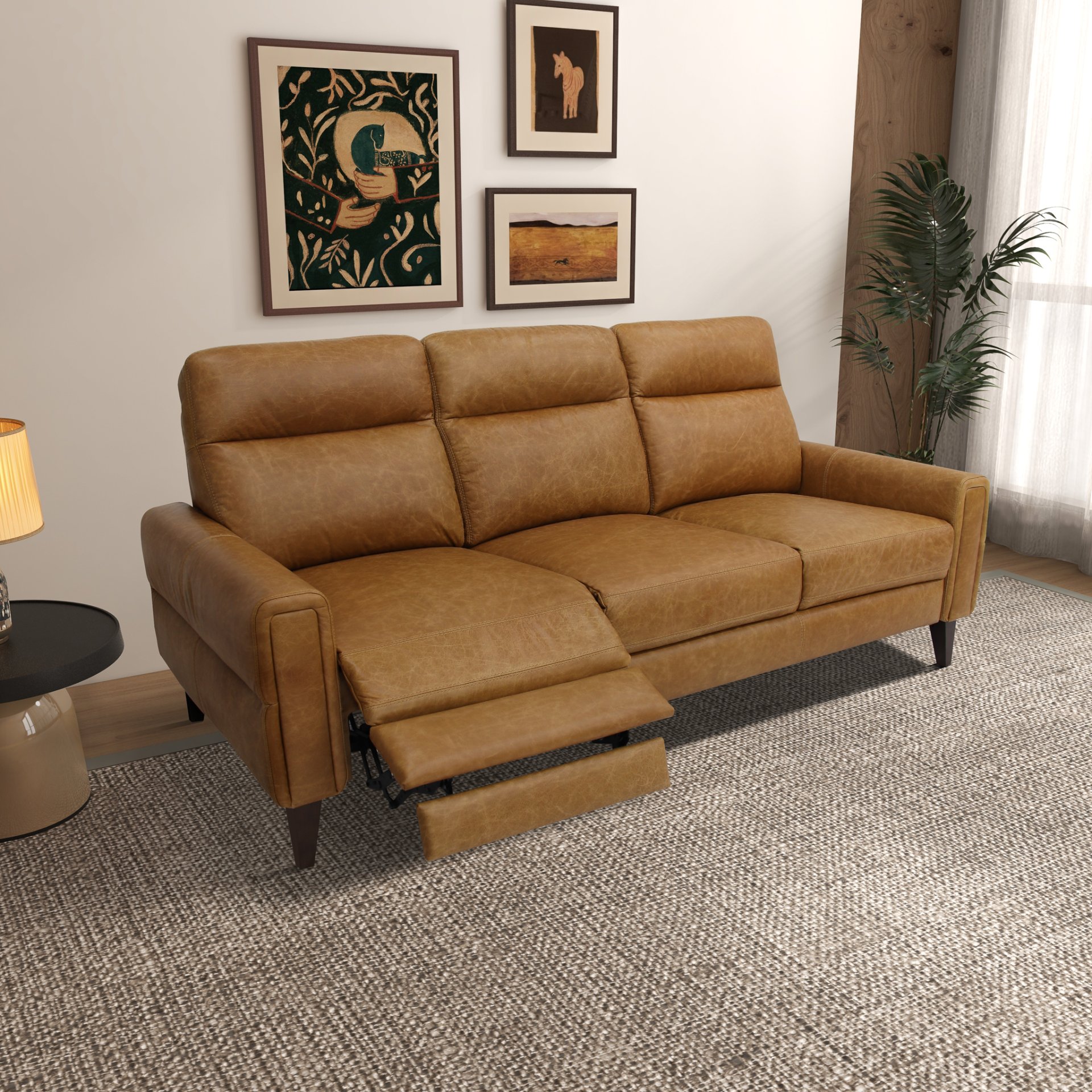 Elliot - Incliner Sofa Left - Waxy Tan - Image 5