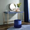 Midriaks - Writing Desk With USB - Gold / Navy Blue - Image 8