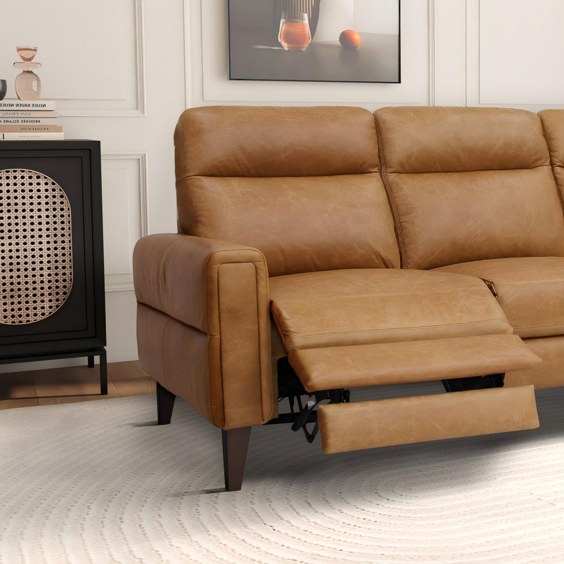 Elliot - Incliner Sofa Left - Waxy Tan - Image 9