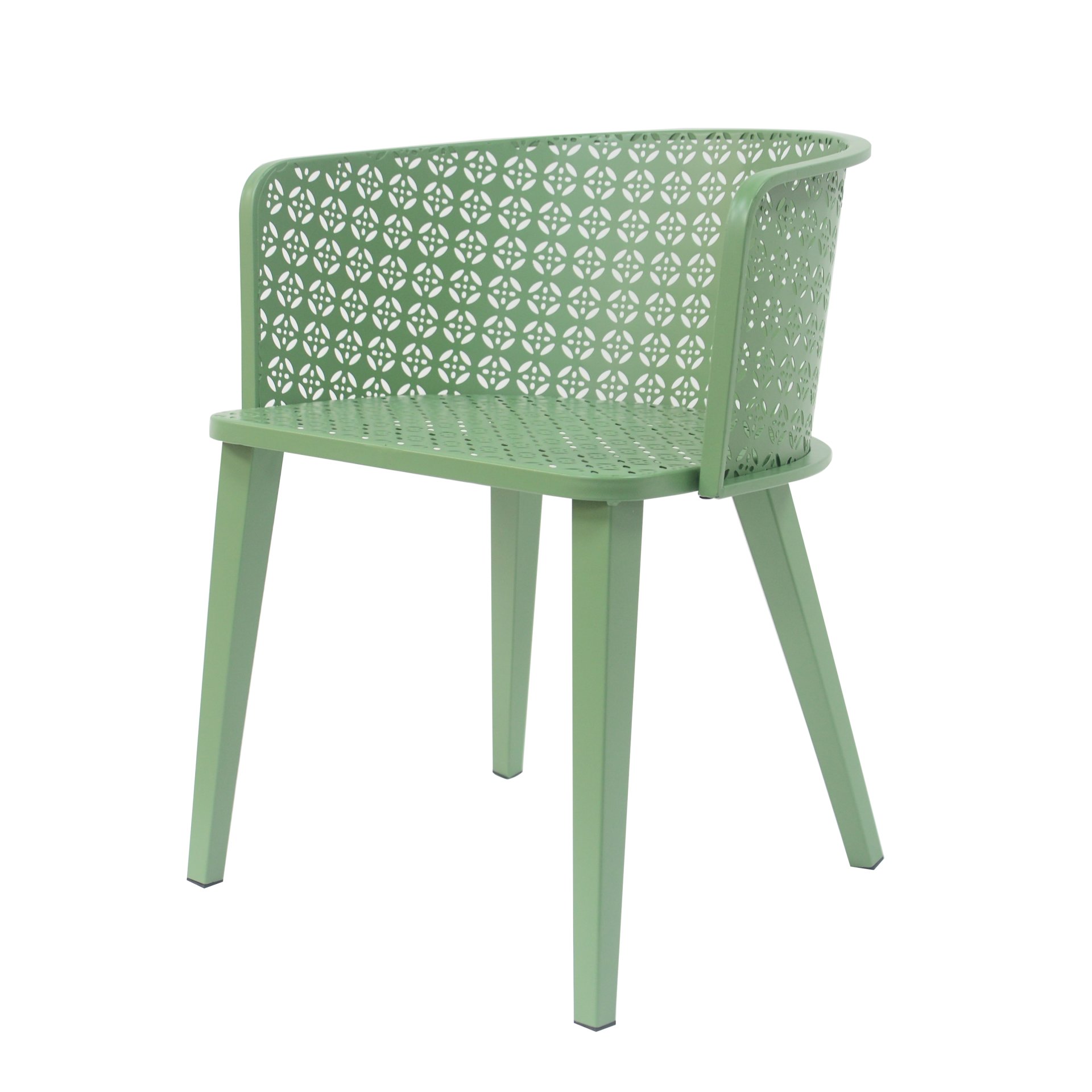 Milan - Outdoor Dining Chair (Set of 2) - Green - Image 5