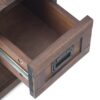 Monroe - Narrow Side Table - Distressed Charcoal Brown - Image 4