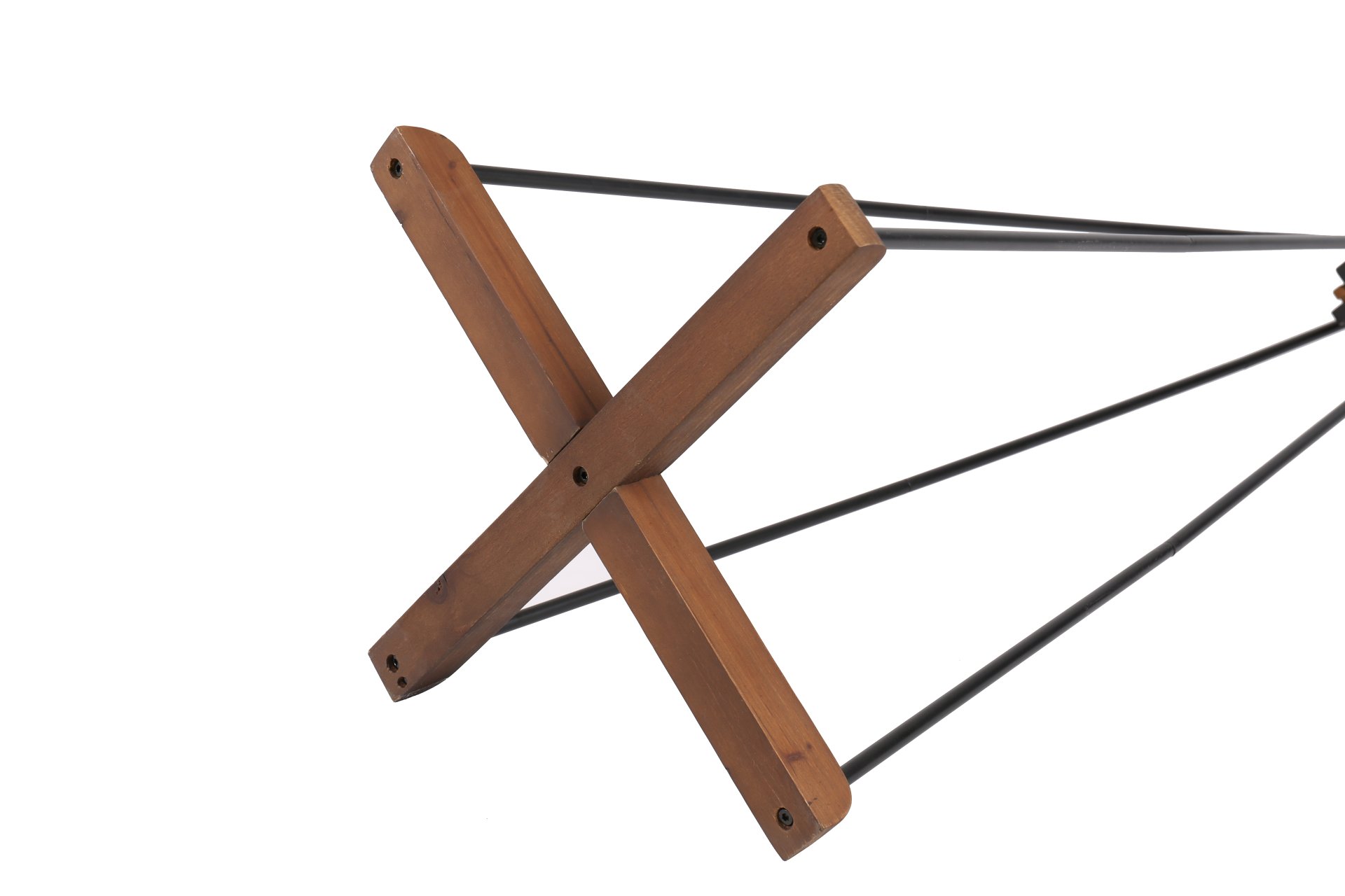 Reclaimed Wood And Metal Freestanding Coat Rack With Hooks Use In Bedroom, Living Room - Natural - Image 9