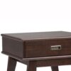 Draper - Mid Century End Table - Medium Auburn Brown - Image 7