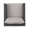Stylish Outdoor Antibes Armchair Set With Water Resistant Cushions - Gray - Image 9