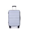 Hardshell Suitcase Spinner Wheels Pp Luggage Sets Lightweight Suitcase With Tsa Lock, 3 Piece Set (20/24/28) - Silver - Image 5