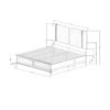 Brenda - 5 Piece Queen Bedroom Set With LED Lighting And Upholstery - Gray - Image 3