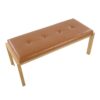 Fuji - Contemporary Bench - Gold / Camel - Image 5