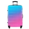 Hardshell Luggage Sets 3 Piece Gradient Color Expandable Suitcase With Spinner Wheels And Tsa Lock Lightweight 20" 24" 28" Available - Blue / Red - Image 5