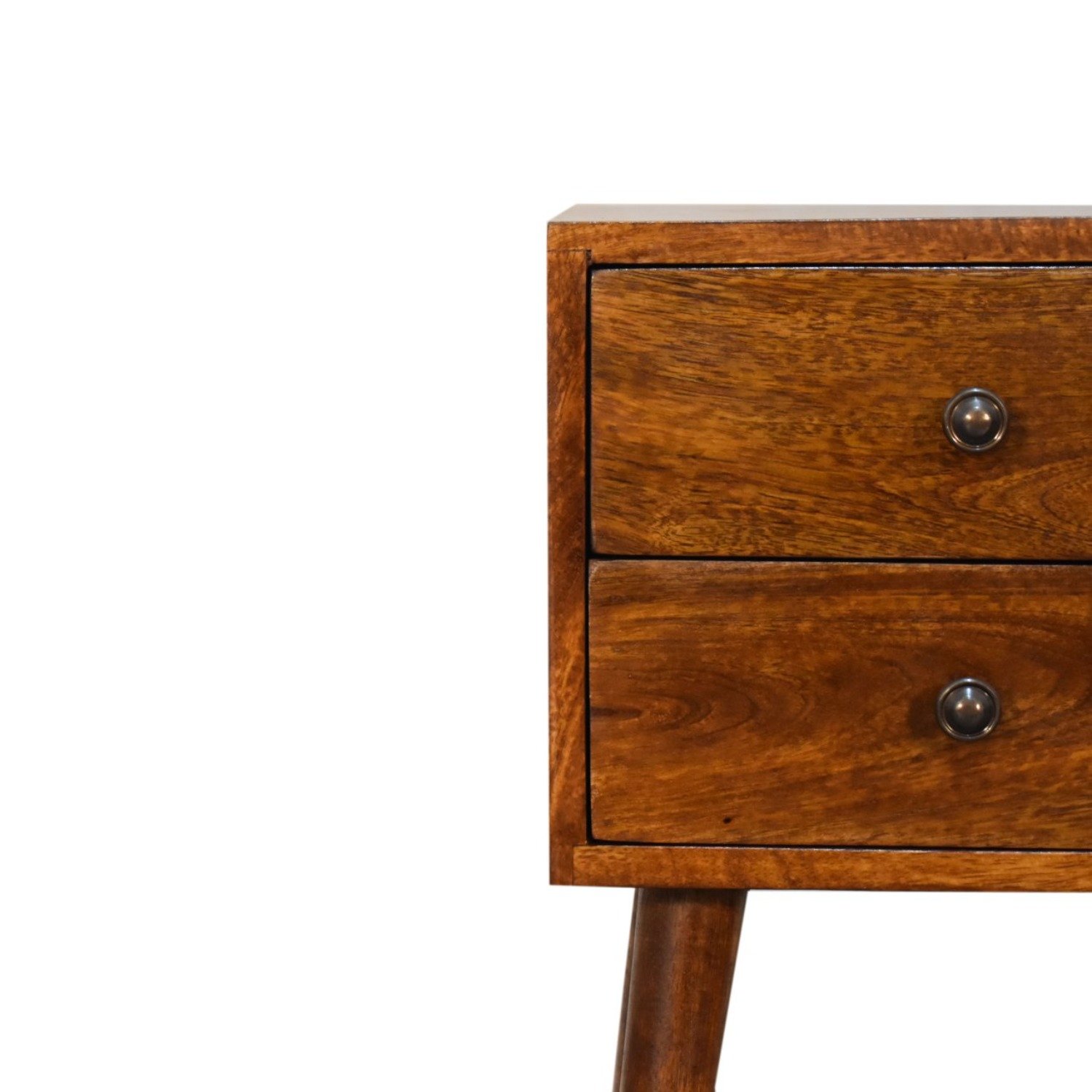 Mini 2 Drawer Nightstand - Chestnut - Image 8