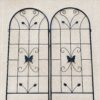 2 Pack Garden Metal Trellis Rustproof Trellis For Climbing Plants Outdoor Flower Support - Black - Image 4