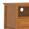 Warm Shaker - Low TV Media Stand - Light Brown - Image 10