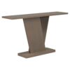 Console Table With V Shape Base / Natural Wood Veneer, Sculptural Entryway Accent - Taupe - Image 6