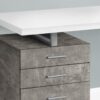 Computer Desk For Home Office, Laptop, Left, Right Set - Up, Storage Drawers - White - Image 2
