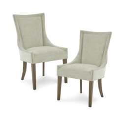 Ultra - Dining Chair With High Back (Set of 2) - Light Green Multi