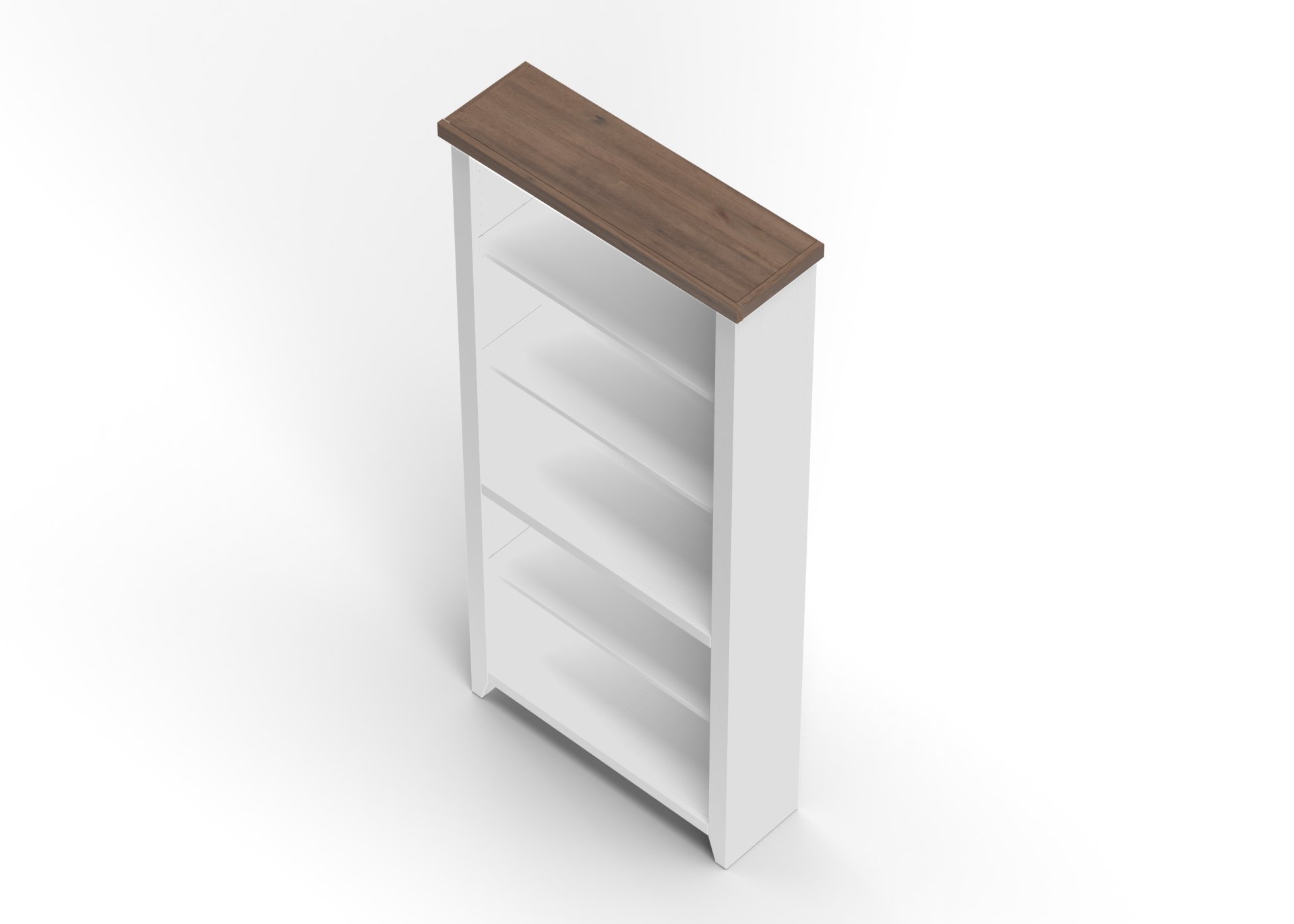 Hampton - High 5 Shelf Bookcase - Jasmine Whitewash / Barnwood - Image 6
