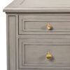 Dauphin - Gold Accent 5 Drawer Executive Desk - Gray Cashmere - Image 10